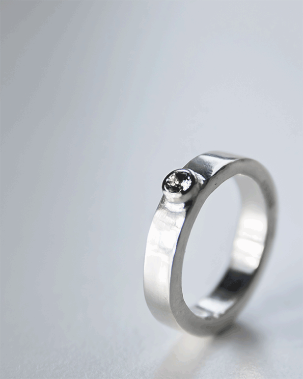 josefine solitaire engagement ring by opium jewelry